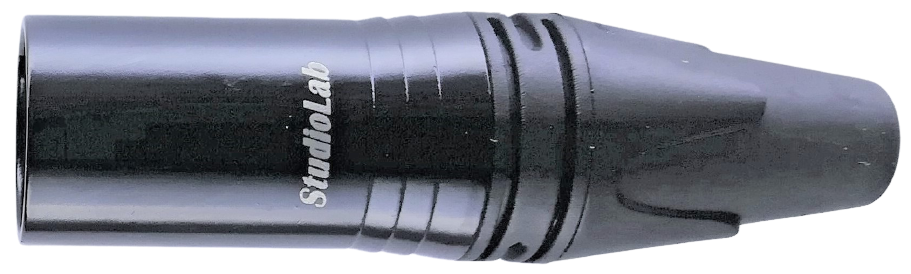 SC3MXX-BG — XLR 3-pin male cord plug, black gold